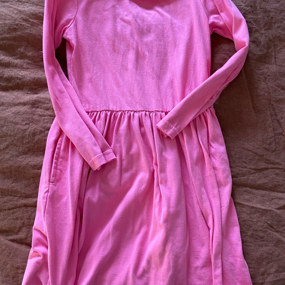 Pink Long Sleeve Kids Dress from Primary